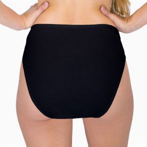 AS1907041 Womens low rise contoured Brief BLK Back