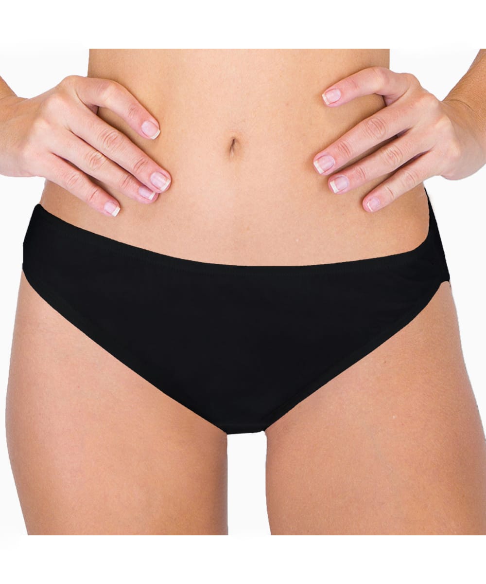 Cottonique Women's High-Cut Panty (4, Black) at  Women's Clothing  store
