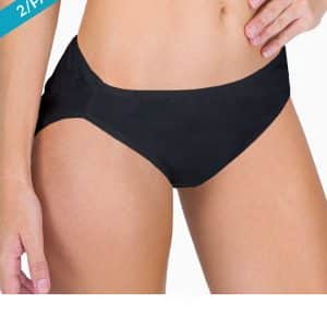 AS1907041 Womens low rise contoured Brief BLK Side