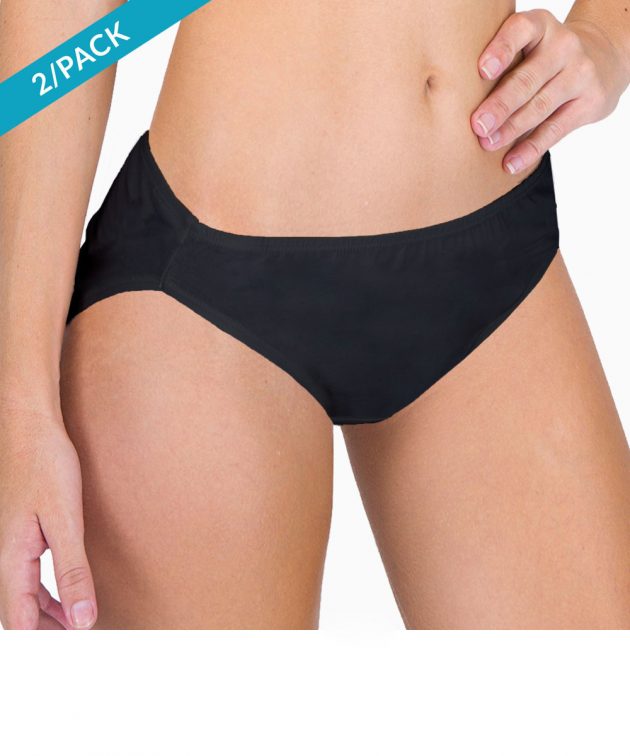 AS1907041 Womens low rise contoured Brief BLK Side