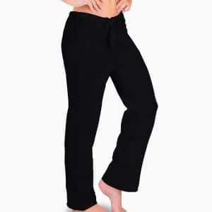 AS1907043 Womens Drawstring Lounge Pants BLK Side