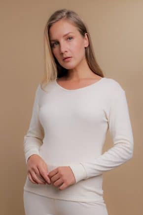 COTTONIQUE<br> Women’s Long Sleeve ribbed tee