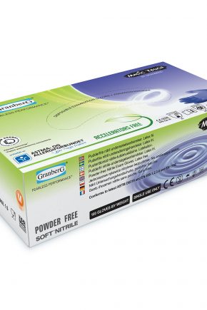 GRANBERG <br>Single-Use Hypoallergenic Gloves Magic Touch® 50 pairs <br>Soft Nitrile, powder-free. Accelerators free